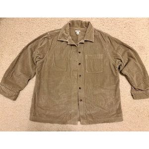 Vintage LL Bean Wale Wide Corduroy Shacket